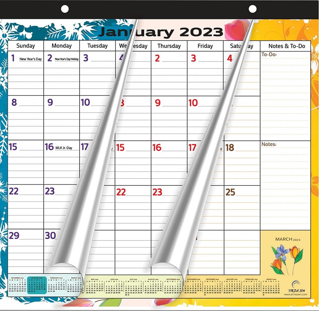 cute and colorful 2023 magnetic calendar