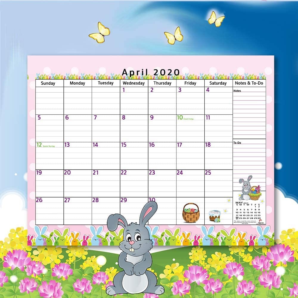Monthly Wall Calendar With Pocket StriveZen