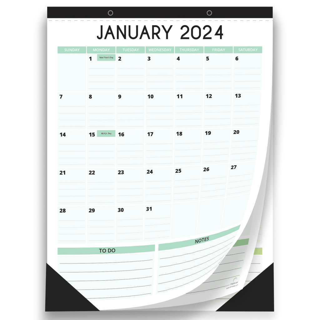 2024 to 2025 magnetic calendar vertical style