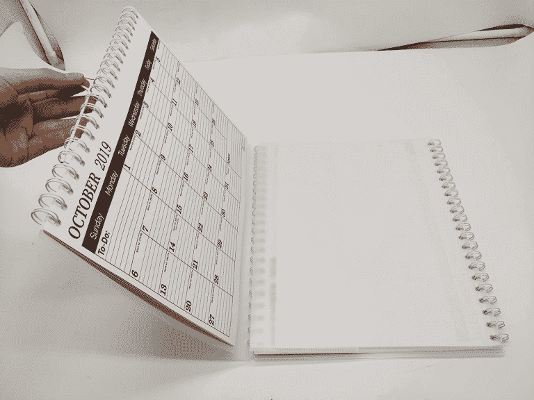 3-Month View Wall Calendar, Minimalist, 2023 - 2024 - StriveZen