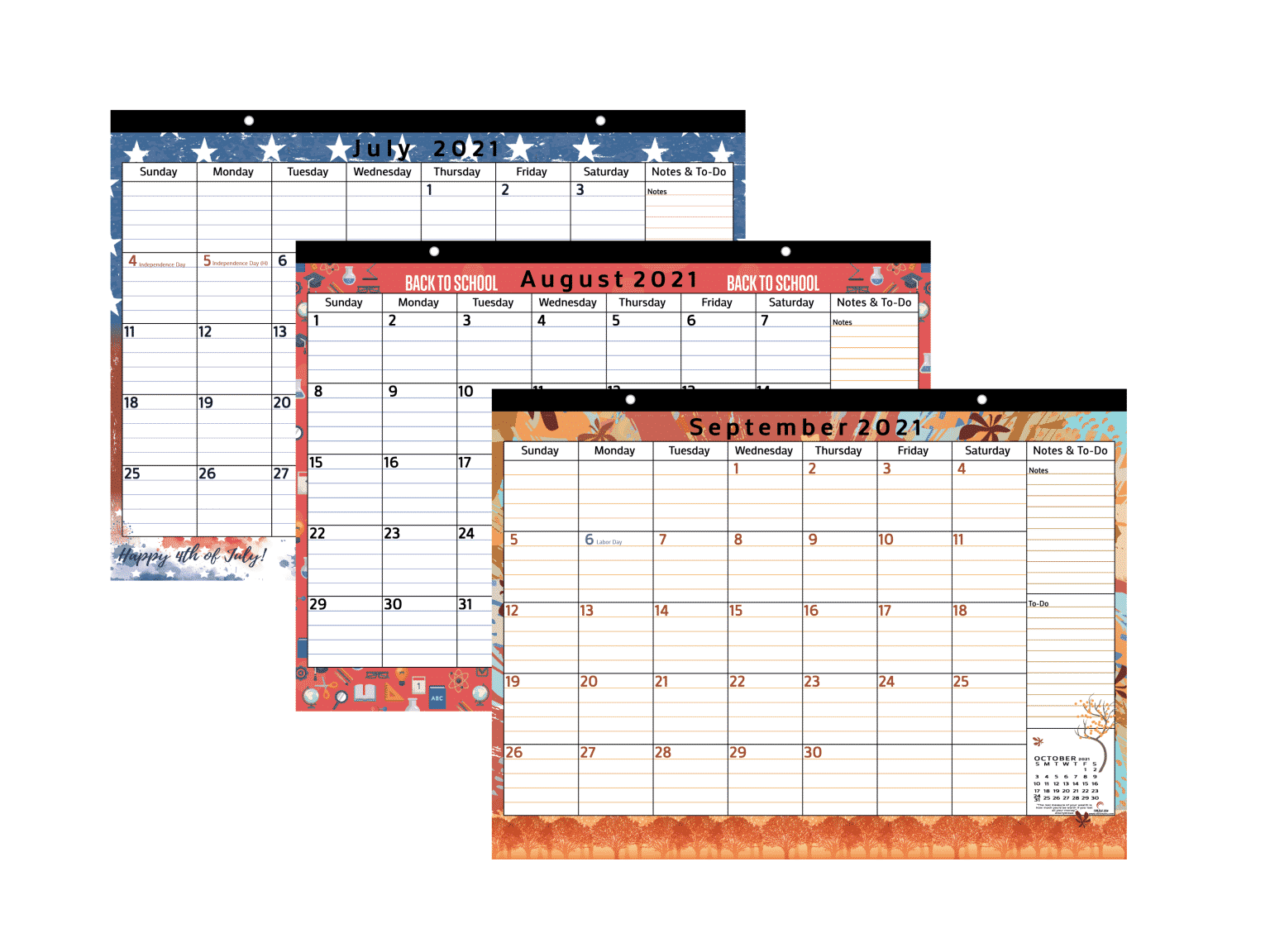 Large Calendar For Fridge 20212022 StriveZen