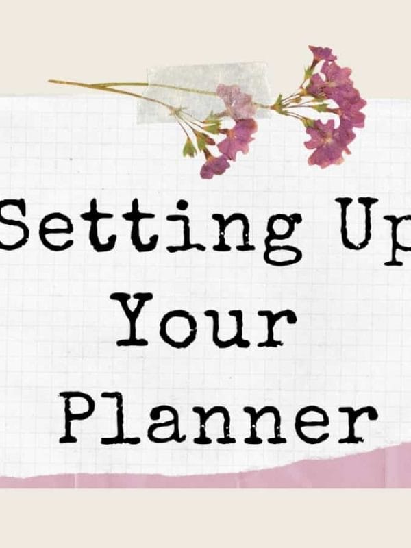planner set-up