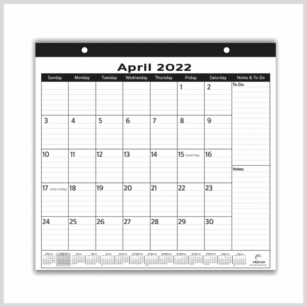 2021-12 Month MiHeart Magnetic Refrigerator Calendar 8.5"x11" 