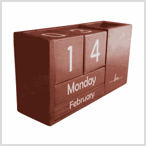wooden calendar