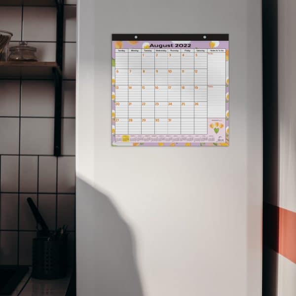 magnetic calendar for convenient planning