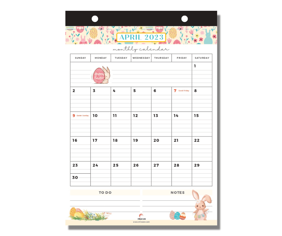 cute magnetic calendar 2023