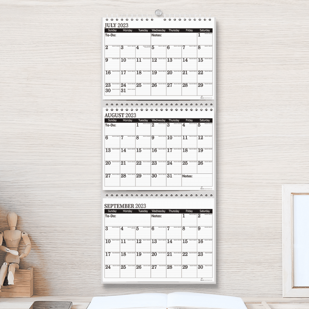 Grey Calanders Wall Calendars - StriveZen