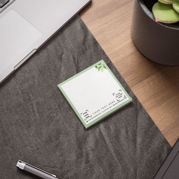 Custom Post-it Notes with name and logo