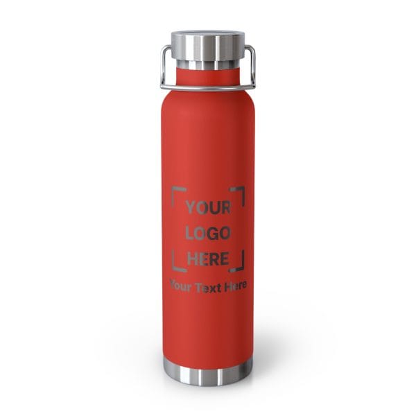 Promotional Custom Personalized Copper Vacuum Insulated Water Bottle – 22oz Travel Mug, Eco-Friendly Branded Gift - Image 4